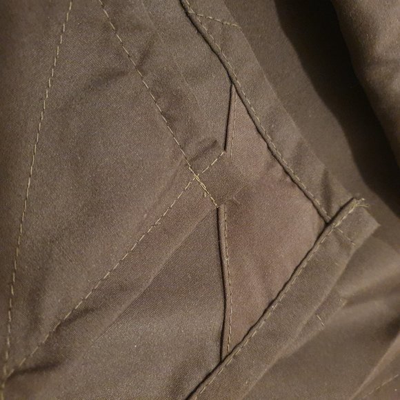 Dark Brown faux suede shower curtain - Picture 4 of 5